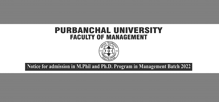 M.Phil and Ph.D. Program in Management Admission Open at PU Faculty of Management