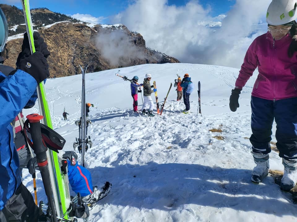 One-week Ski level 1 Training Started at Kalinchok Kuri in Dolakha