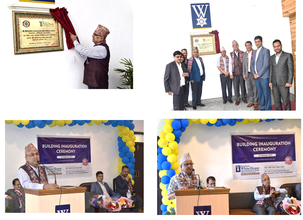 Inauguration of New Building of Himalayan Whitehouse International College