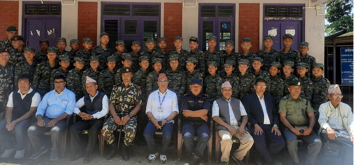 National Cadet Corps (NCC) Training Starts in Two Community schools in Taplejung