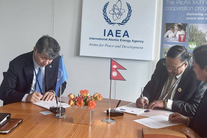 Nepal signed the Country Programme Framework (CPF) Related to International Atomic Energy