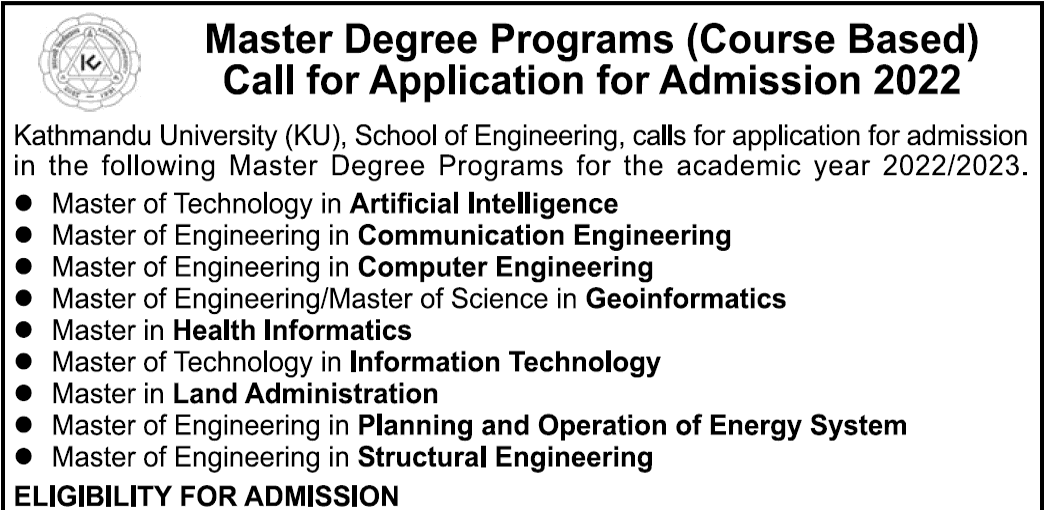 Admission Open for International Masters Program at KU and IIT