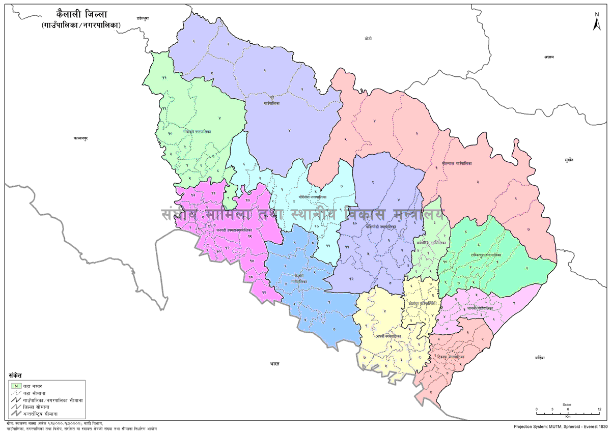 Kailali District Map