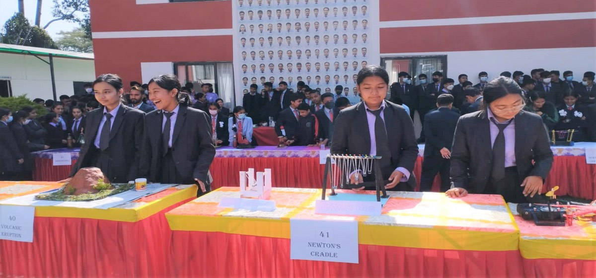 Prativa Secondary School Pokhara Organized Science Exhibition Program