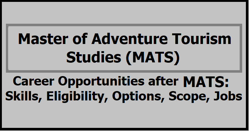 Career Opportunities after MATS