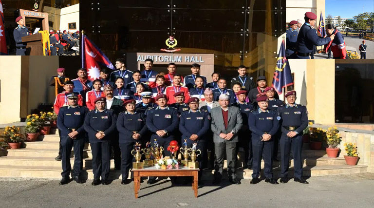 Nepal Police Honoured to the Winners of the 9th National Games 2022