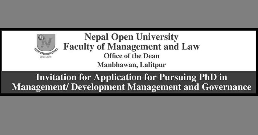 PhD at Nepal Open University