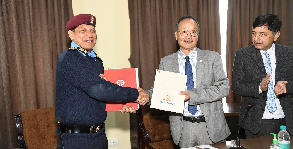 Nepal Police and Everest Bank Limited Sign MOU for Scholarship Akshaya Fund