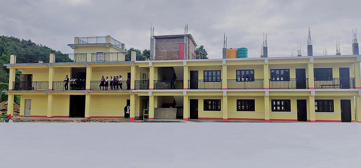 Sharada Secondary School Bhojpur New Building of elibrary