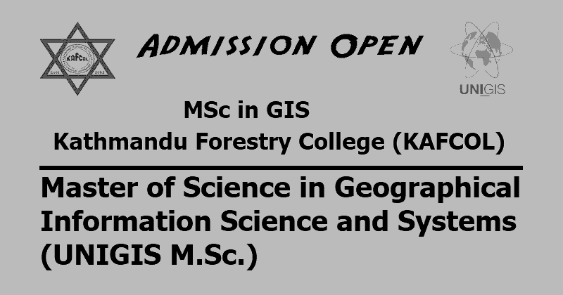 Admission Open for MSc in GIS at Kathmandu Forestry College