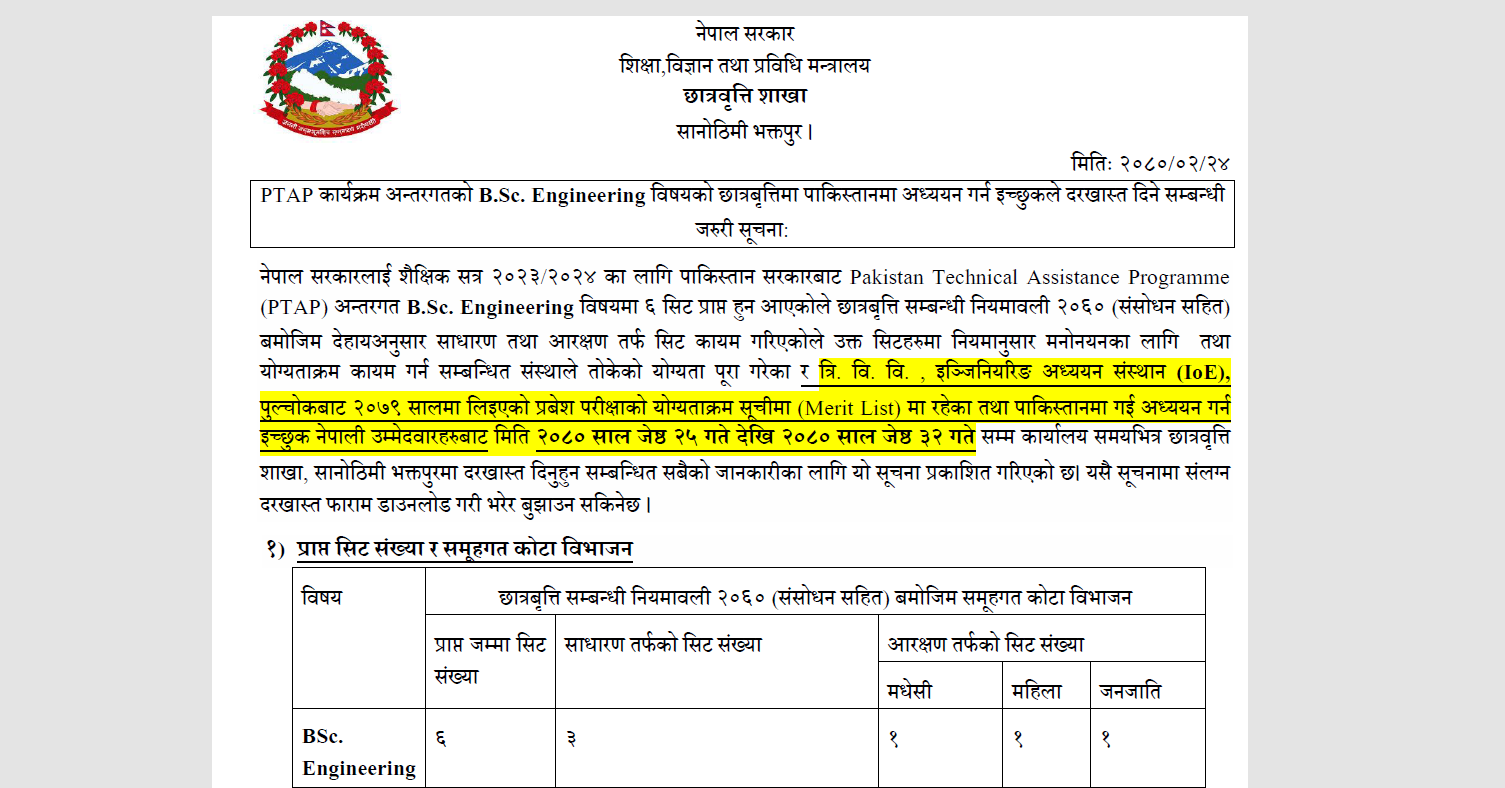 ptap scholarship