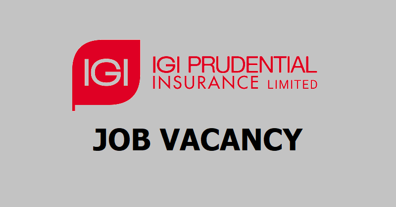 IGI Prudential Insurance Vacancy