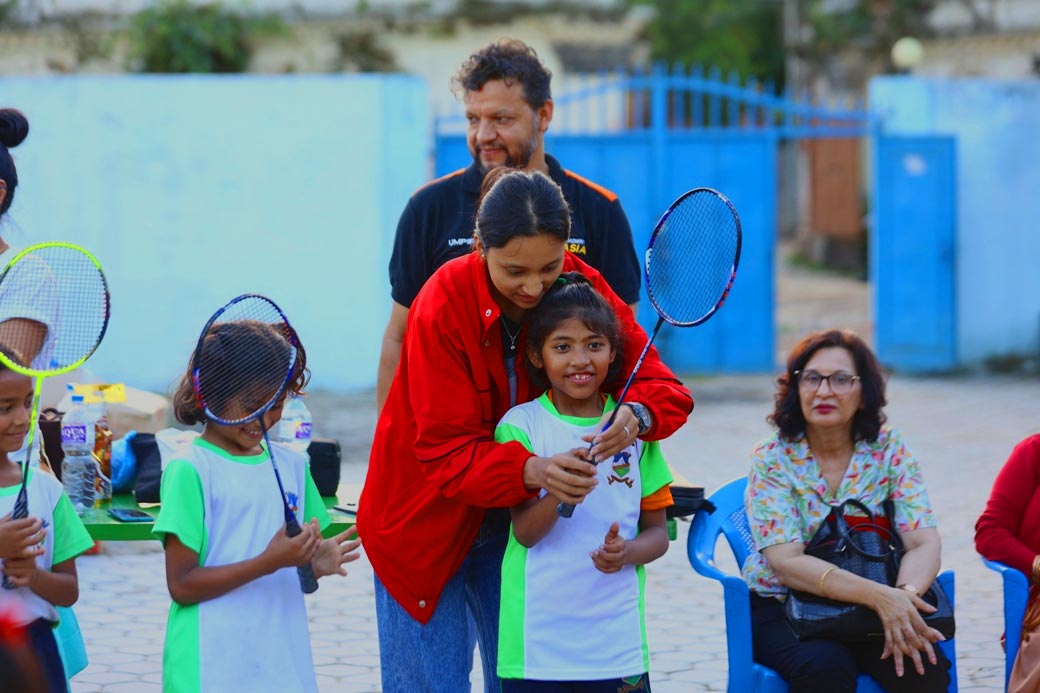 Kathmandu Badminton Academy Celebrates World Badminton Day with Girls from Bal Mandir