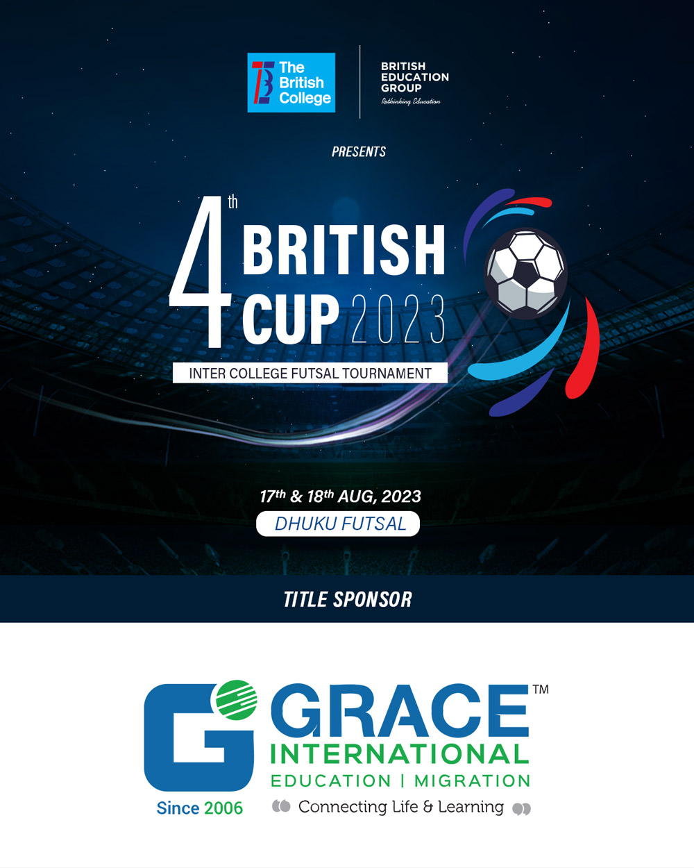 The British College to Host 4th British Cup 2023 Inter College Futsal Tournament 1