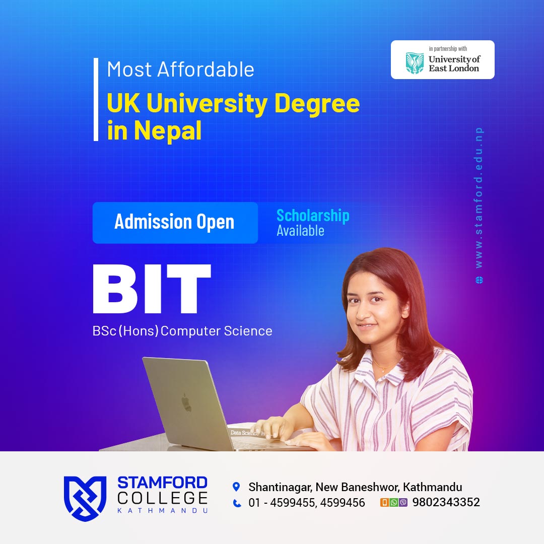 BIT Program Admission Open at Stamford College Kathmandu Nepal