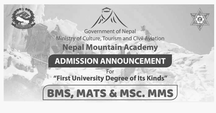 BMS, MATS, MSc MMS Admission Open at Nepal Mountain Academy