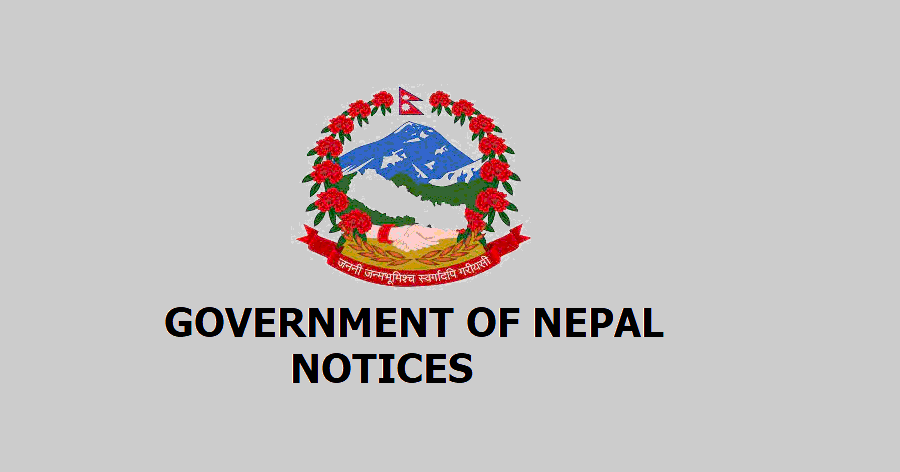 Nepal Government Notices