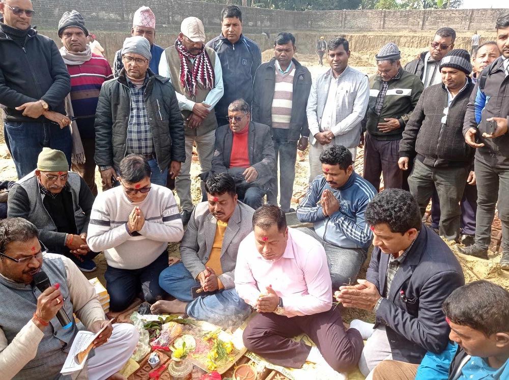 Foundation Stone Laying of Building of Suryapura Multiple Campus