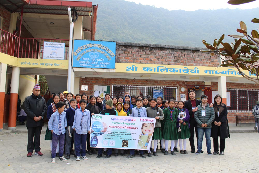 Padmashree College Launches Cyber-Security and Hygiene Drive at Kalikadevi Secondary School