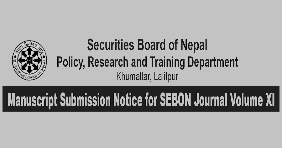Manuscript Submission Notice for SEBON Journal Volume XI