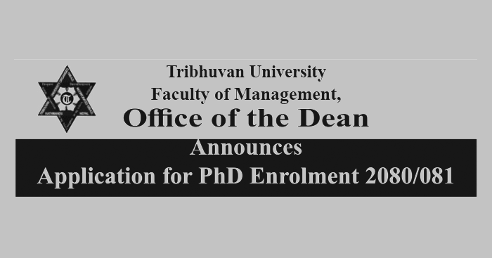 Tribhuvan University Faculty of Management Admission Open for PhD