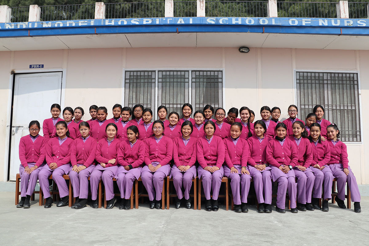 Kathmandu Model Hospital School of Nursing Students