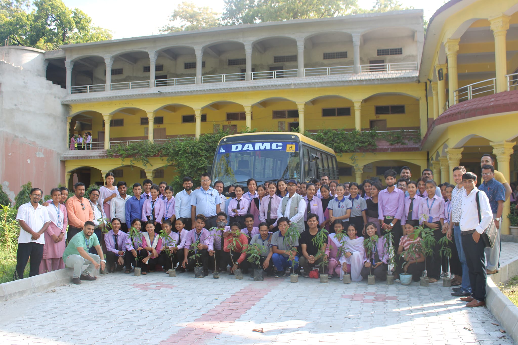 Devdaha Adarsha Multiple Campus Building and Students