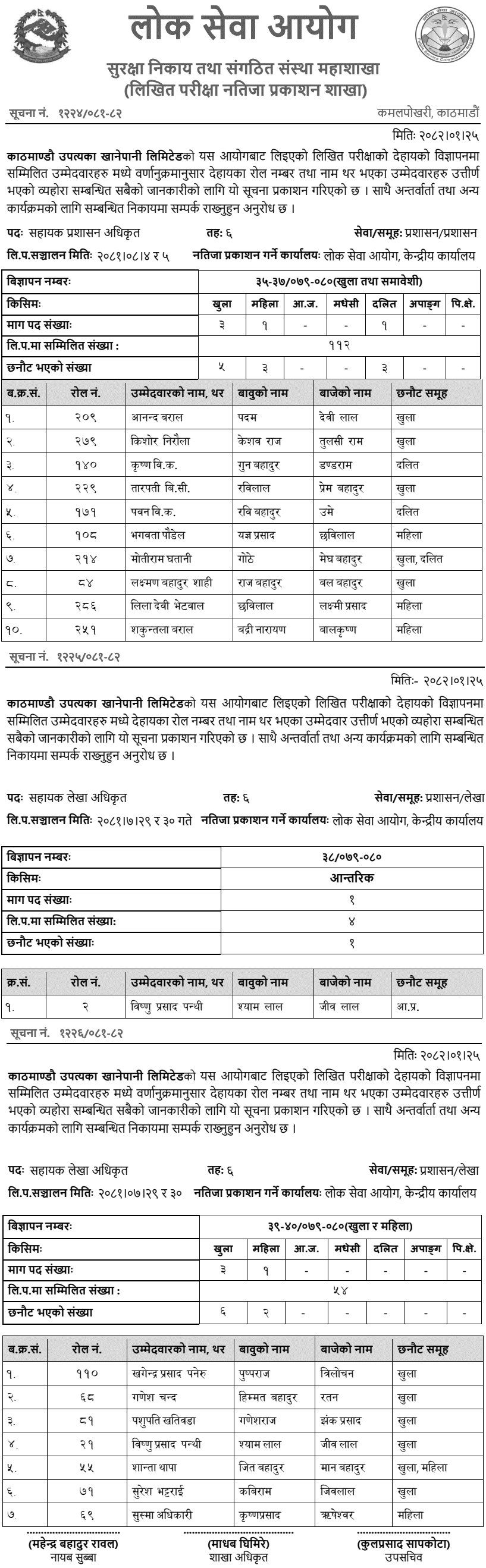KUKL Assistant Officer Written Exam Results Published 