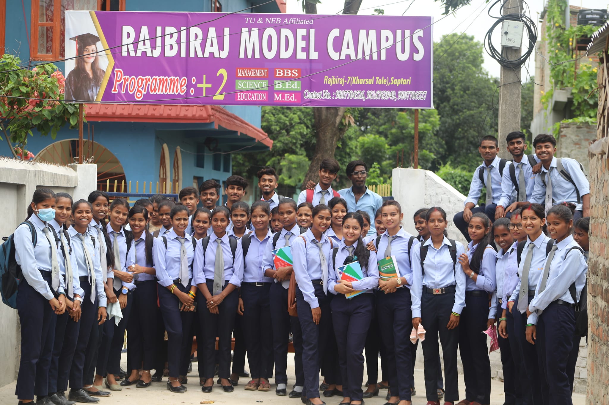 Rajbiraj Model Campus Students 