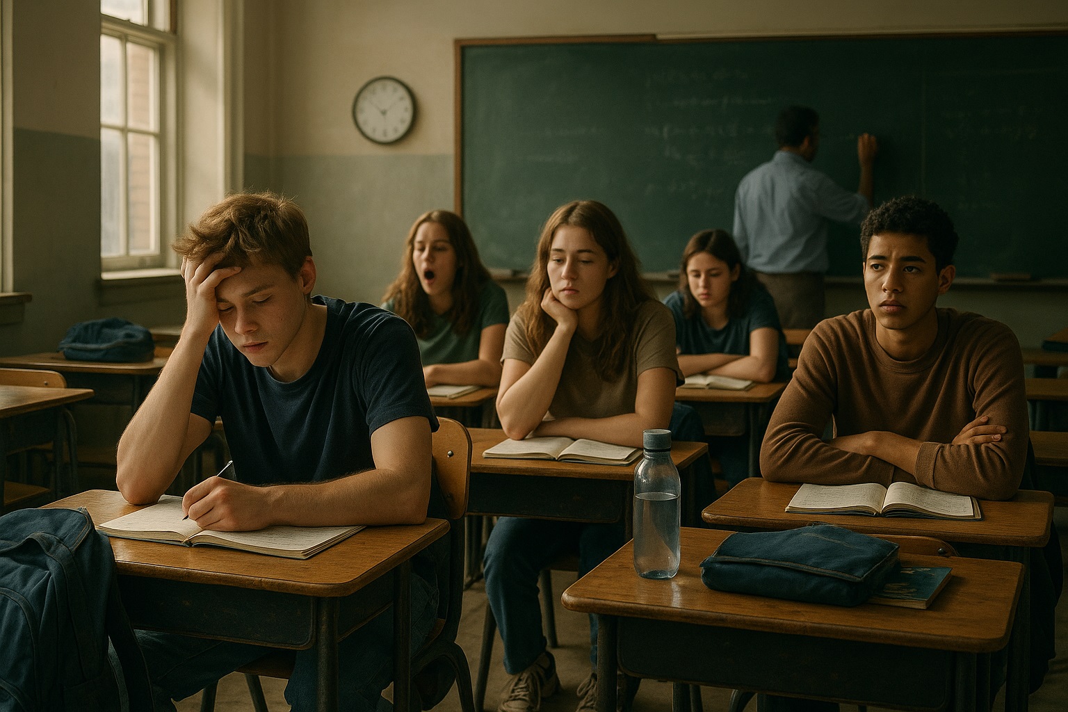 Students Sitting in Classroom