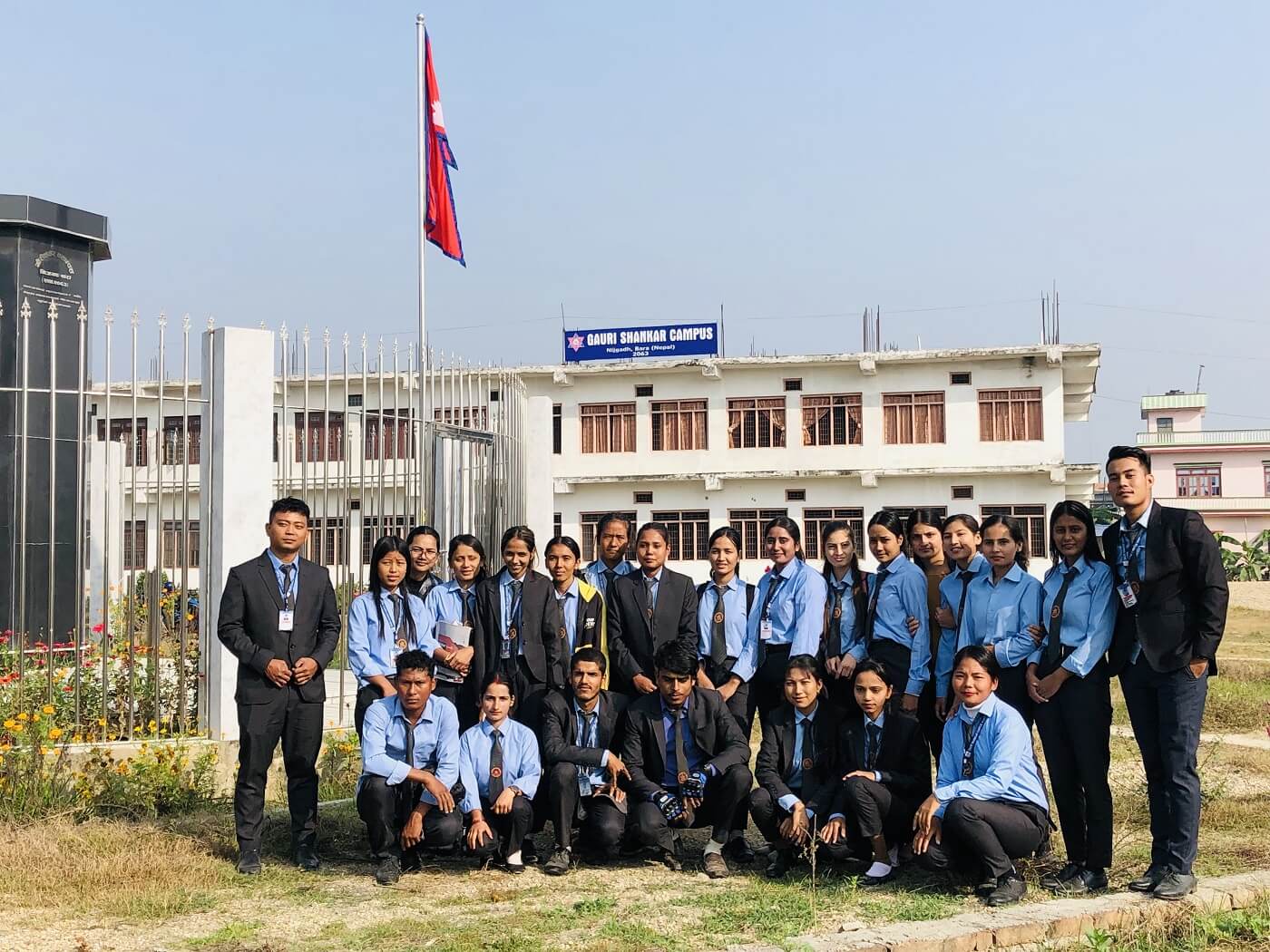 Gauri Shankar Campus Bara Building and Students 