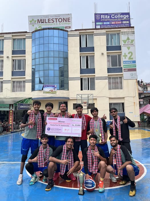 Kathmandu University Basketball Team Wins RITZ Engineering Cup 2082