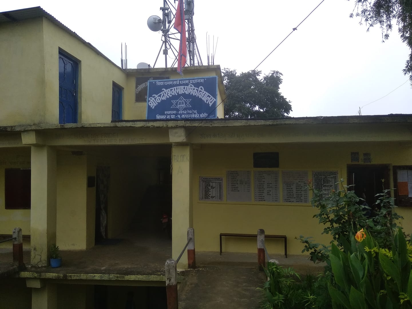 Kedareshwor Secondary School, Kapalleki, Doti Building 