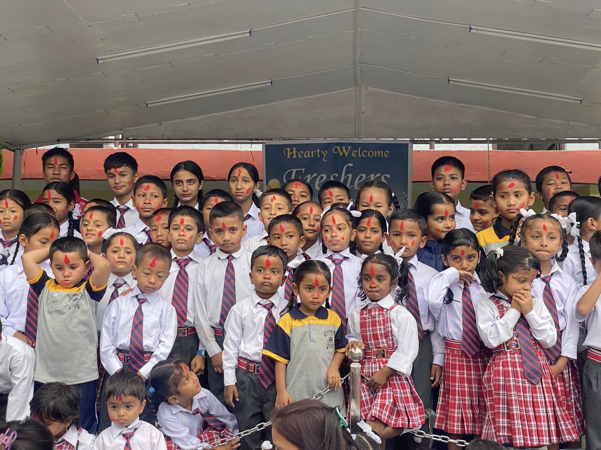 New Light English Boarding Secondary School, Pokhara Students 