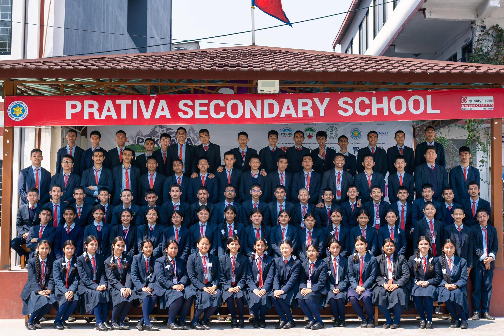 Prativa Secondary School, Pokhara Students 