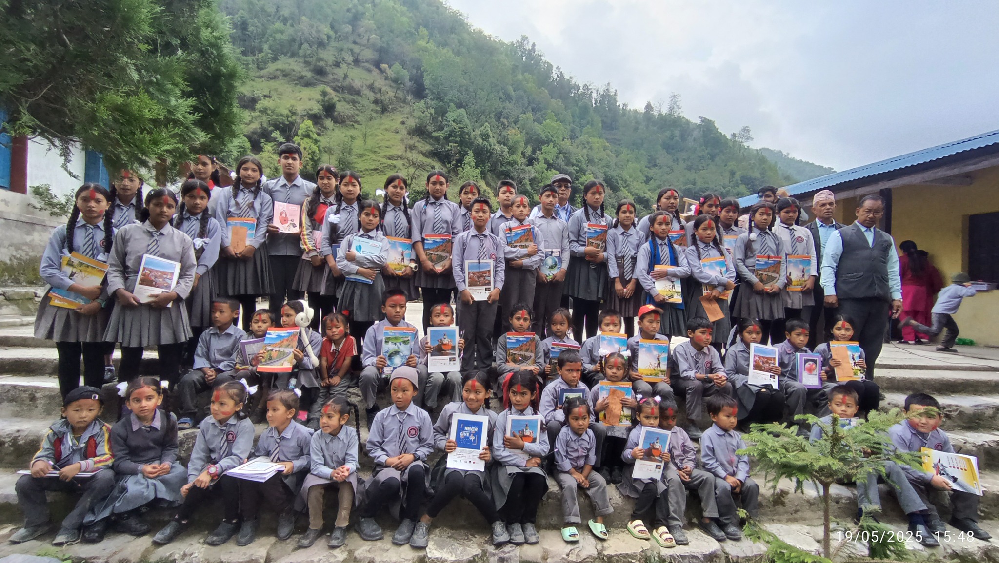 Purushodaya Secondary School, Bareng, Baglung Students 