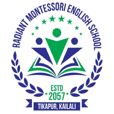 Radiant Montessori English Secondary School, Kailali Logo 