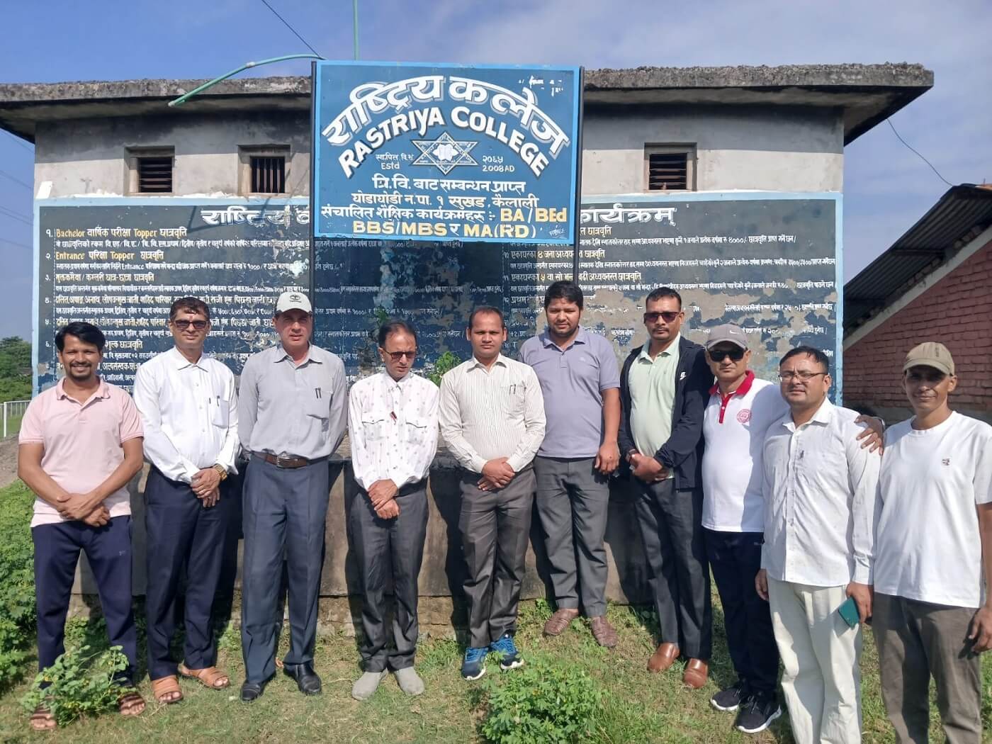 Rastriya College, Sukhad, Ghodaghodi, Kailali, Building and Teachers 