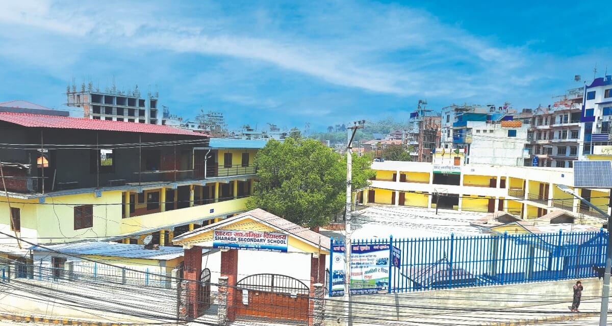 Sharada Secondary School, Tilganga, Kathmandu, Building 