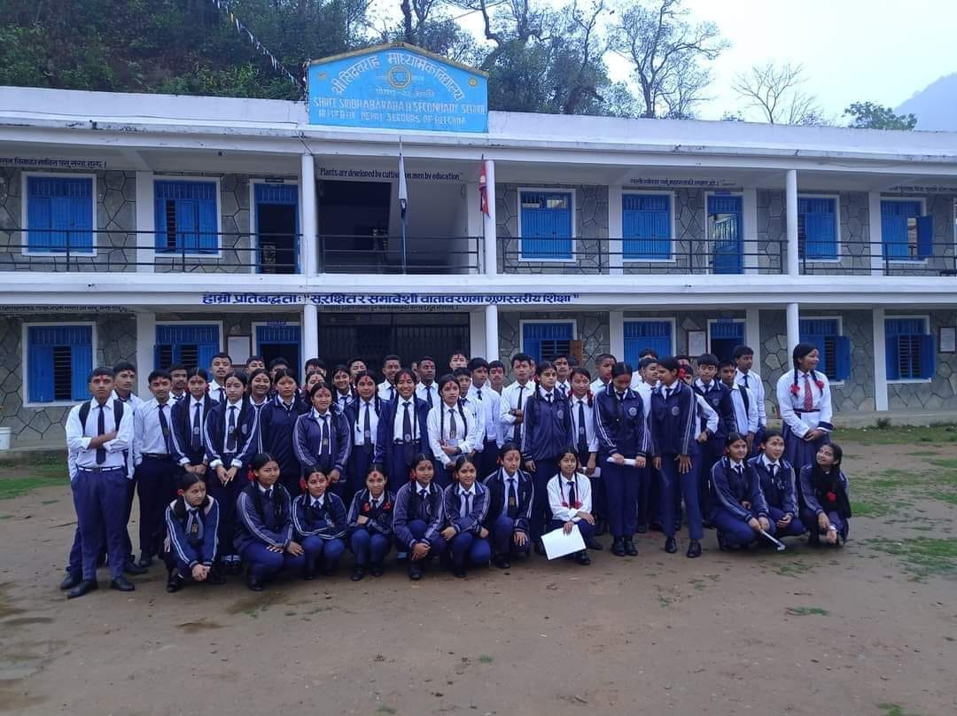 Siddha Baraha Secondary School, Pokhara Students 
