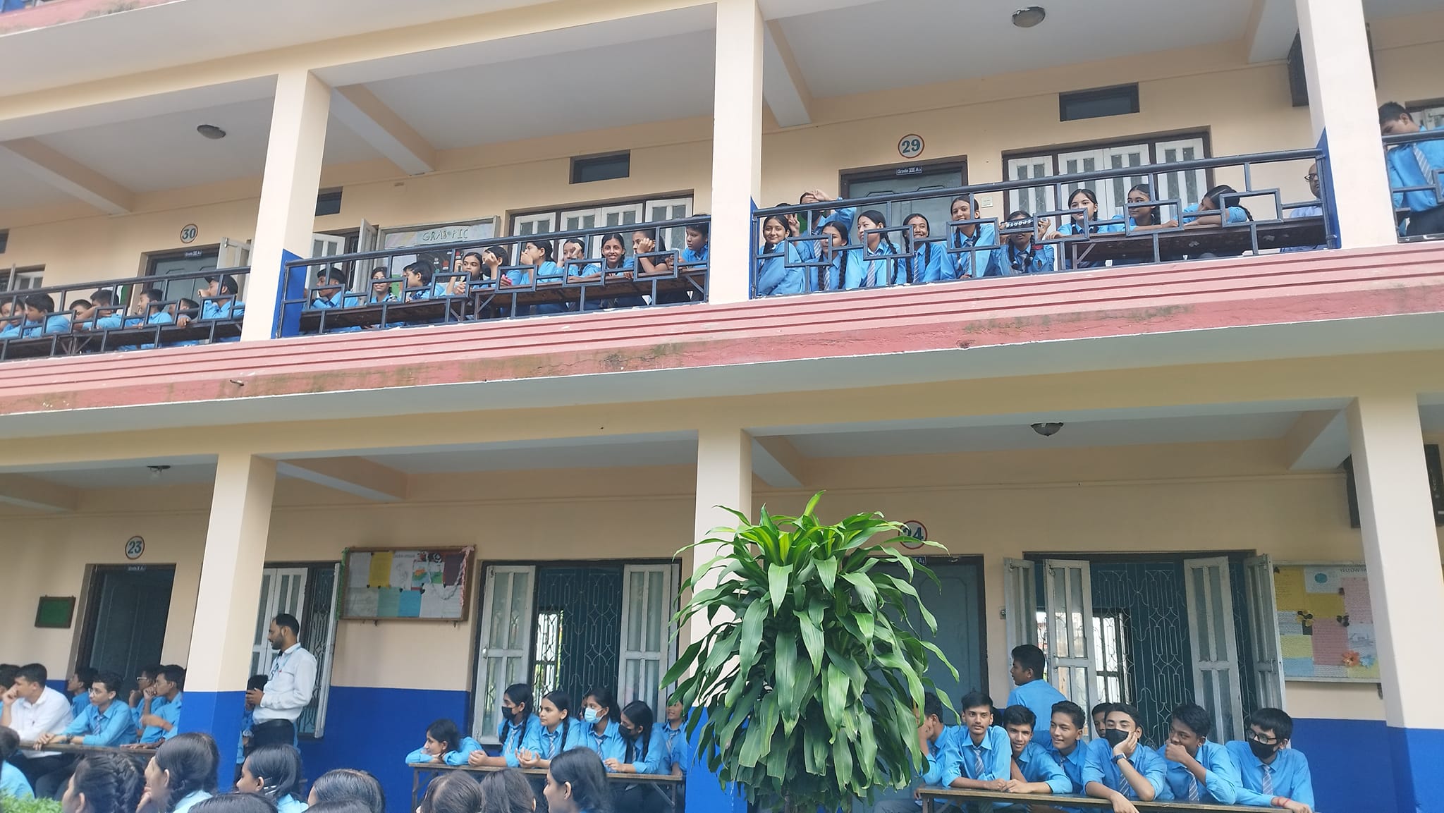 Sky Rider Secondary English Boarding School, Chitwan Students 
