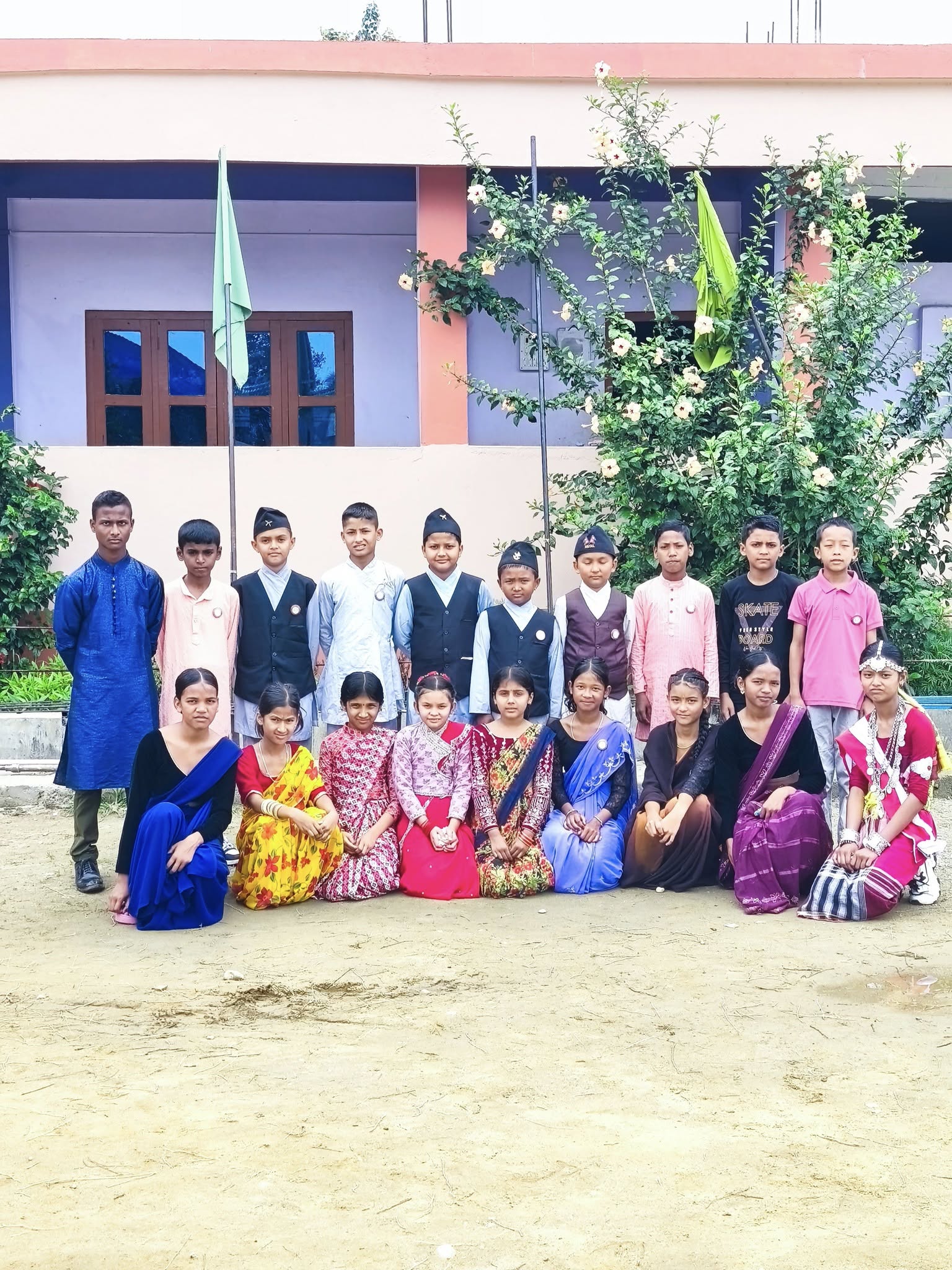 Swarnim Shiksha Sadan Secondary School, Jhapa Students 