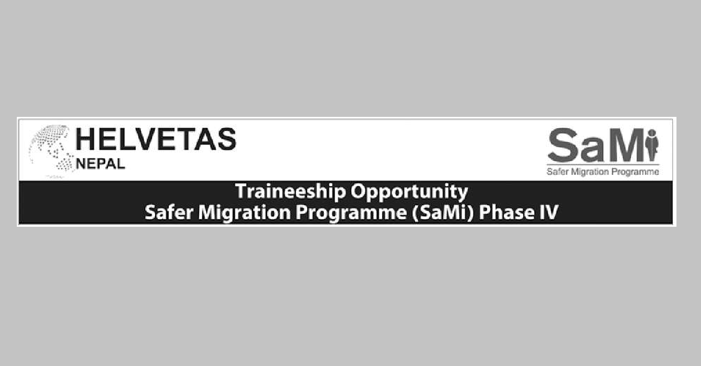 Traineeship Opportunity at Helvetas Nepal SaMi