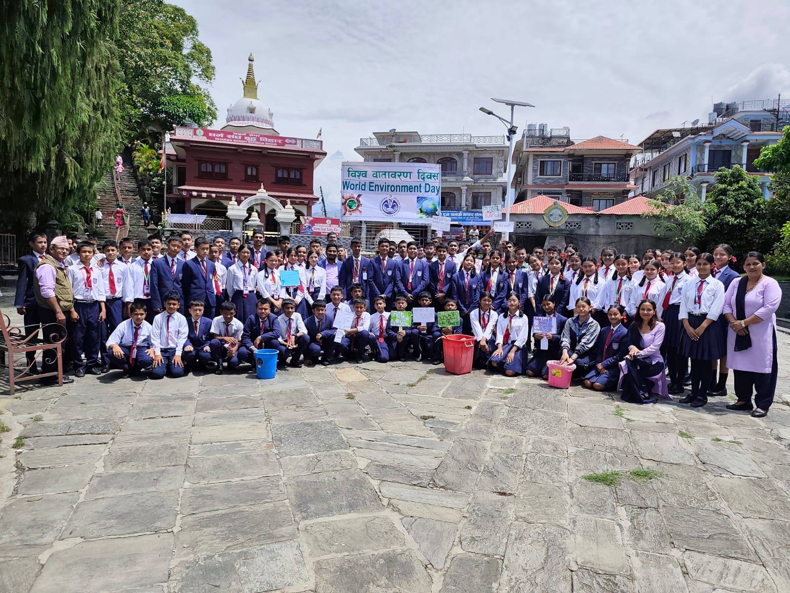Vindhyaswori Adarsha Boarding School, Pokhara  World Environment Day 