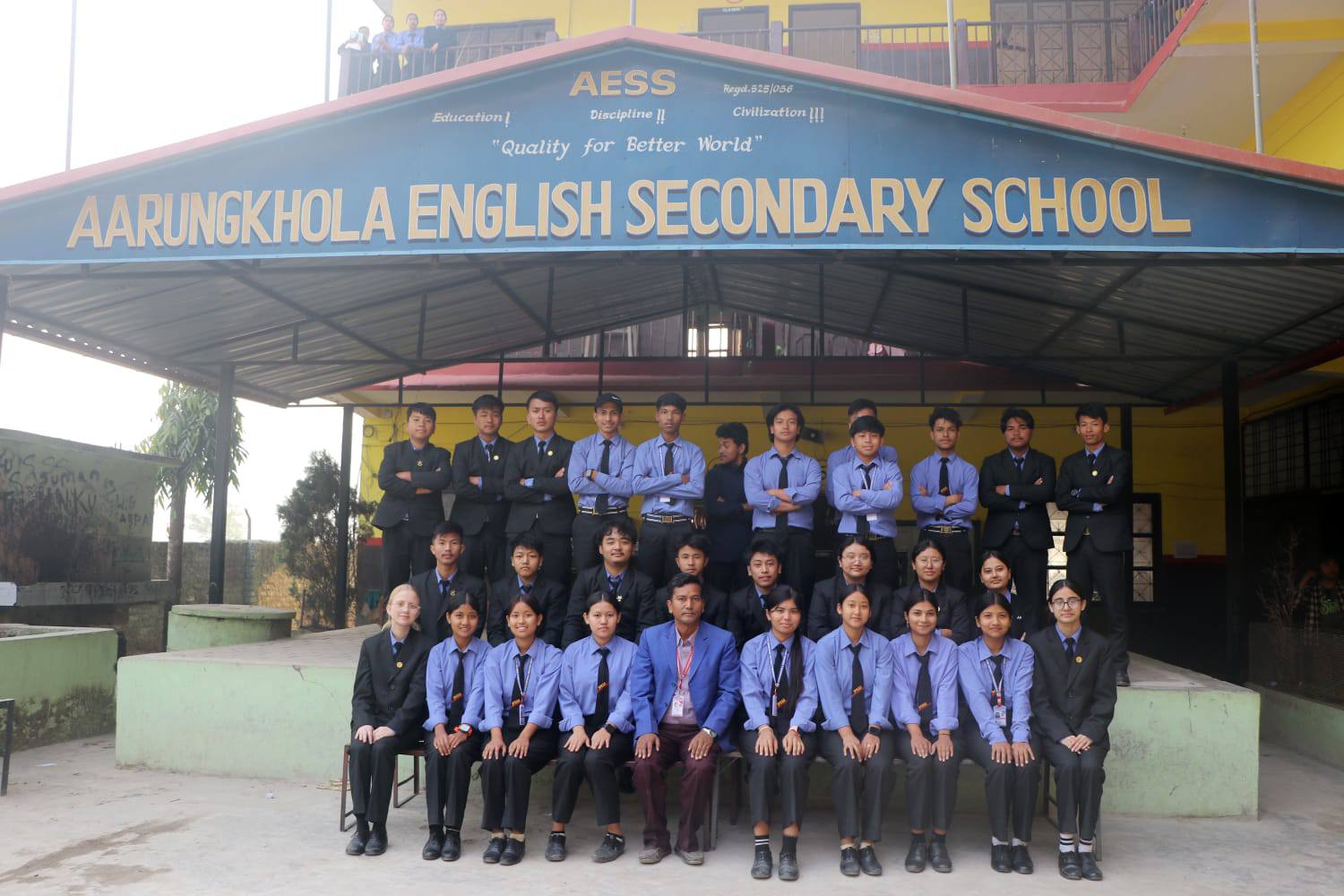 Aarungkhola English Secondary School, Nawalpur Students 