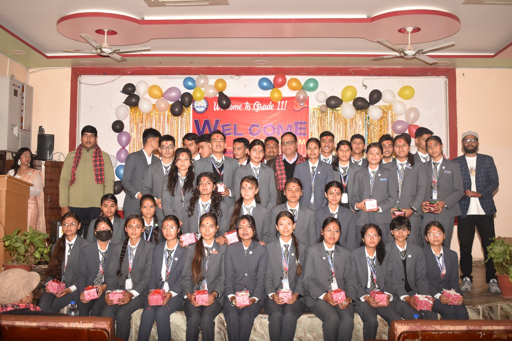 Adarsha Vidya Niketan Secondary School, Mahendranagar Welcome Program 