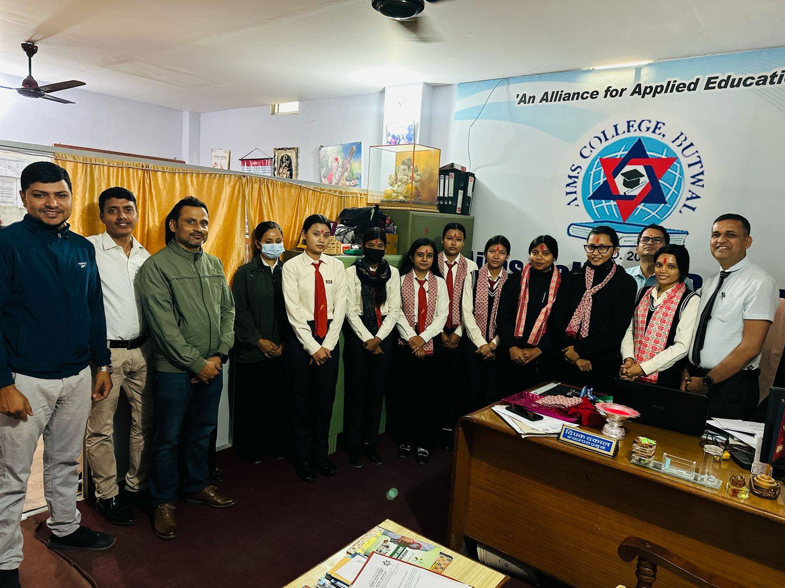 AIMS College Butwal, Teachers and Students 