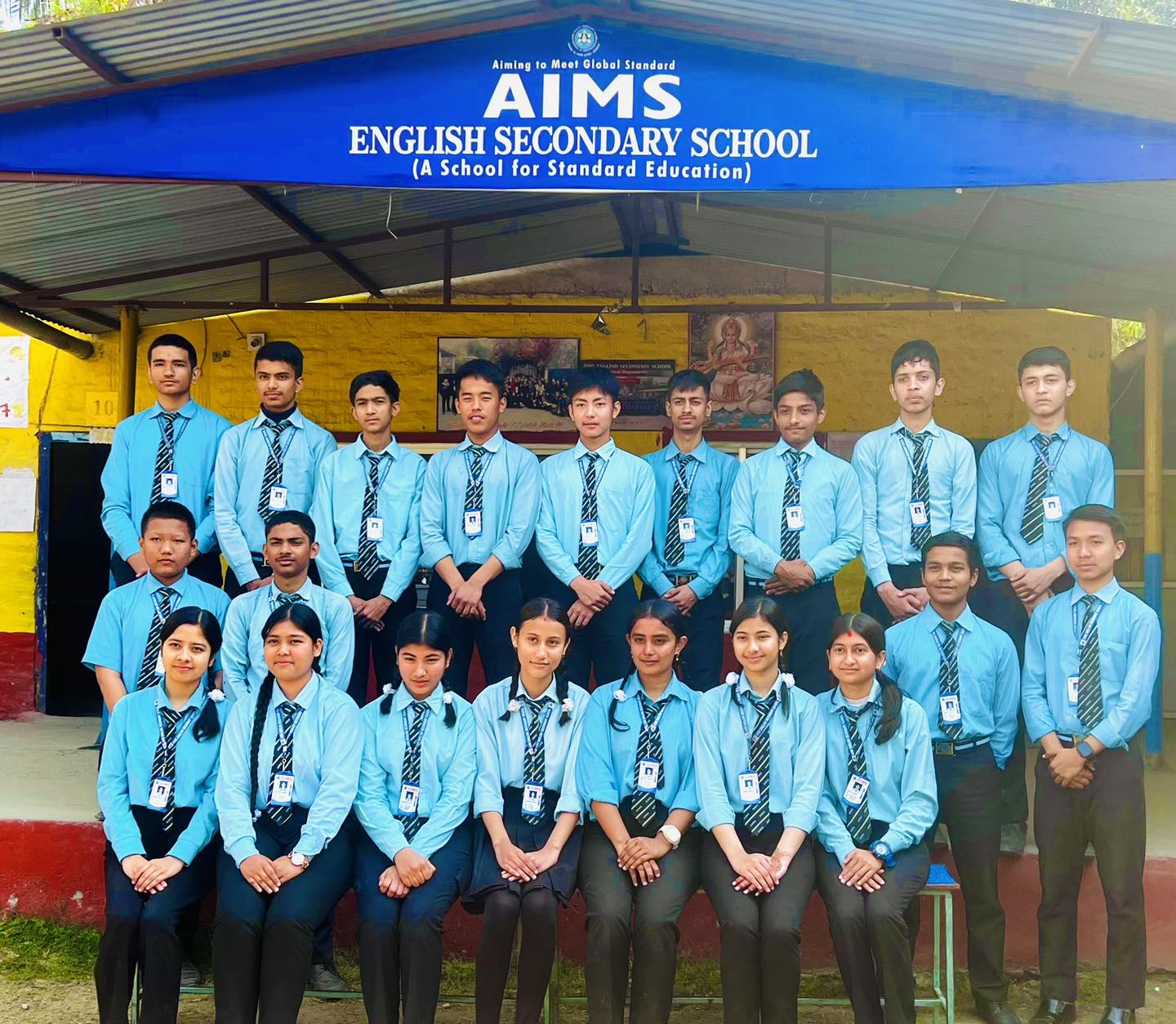 Aims English Secondary School, Butwal Students 