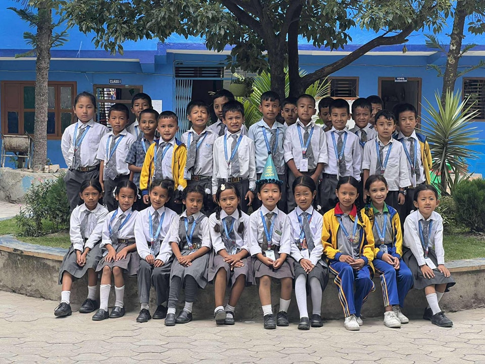 Amar English Secondary School, Kathmandu Primary Level Students 