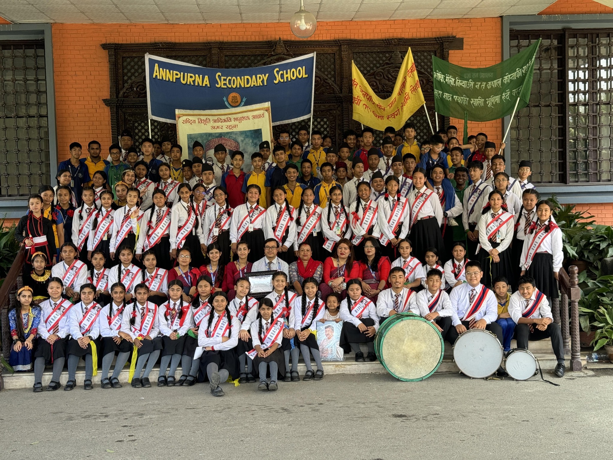 Annapurna Secondary School, Kathmandu Students 